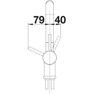 Змішувач для кухонного миття Blanco LINUS-S 526148
