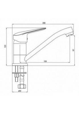 Змішувач для раковини Deante Boro BMO 026M