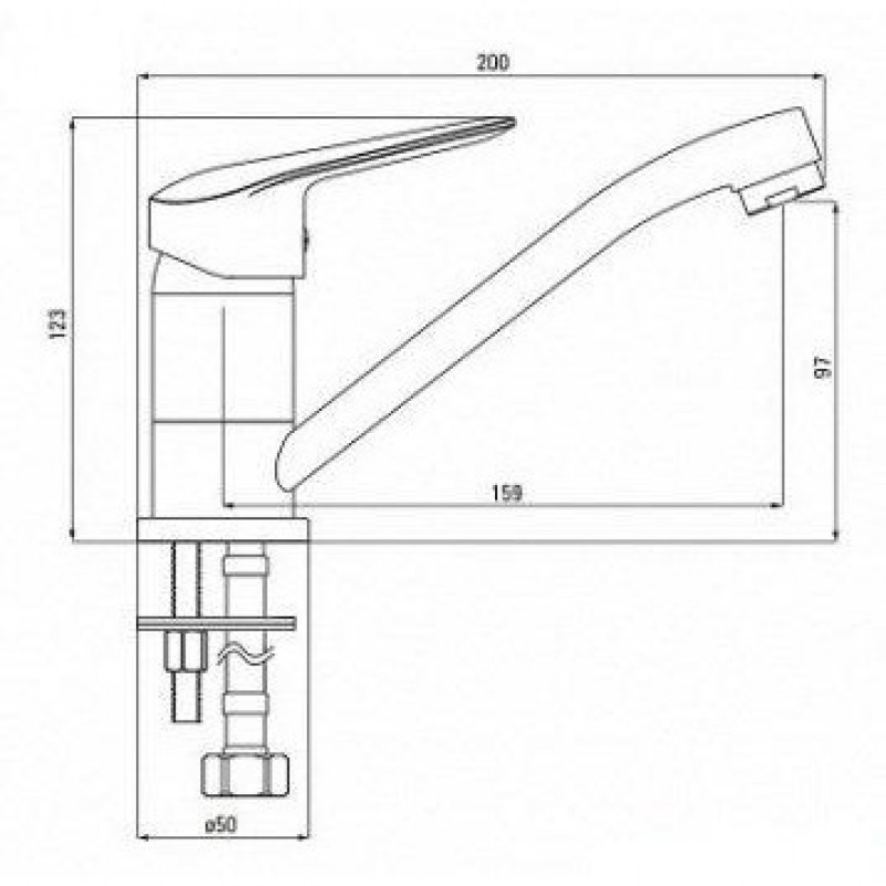 Змішувач для раковини Deante Boro BMO 026M