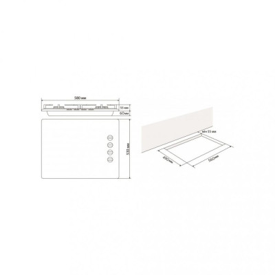 Варильна поверхня газова Jantar HGR 60 WH EF