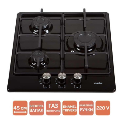 Варильна поверхня газова Ventolux HG430-B3 S (BK)