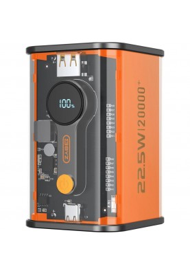 Зовнішній акумулятор (Power Bank) BYZ W90 20000mAh Type C PD Orange (BYZ-W90-O)