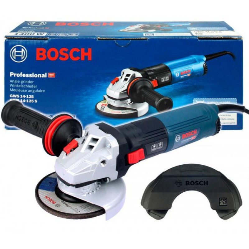 Болгарка (кутова шліфувальна машина) Bosch GWS 14-125 S (06017D0100)