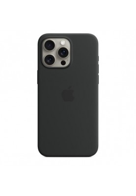 Чохол для смартфону Apple iPhone 15 Pro Max Silicone Case with MagSafe - Black (MT1M3)