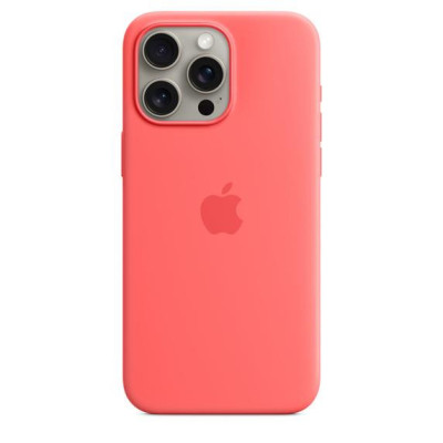 Чохол для смартфону Apple iPhone 15 Pro Max Silicone Case with MagSafe - Guava (MT1V3)