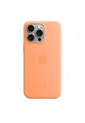 Чохол для смартфону Apple iPhone 15 Pro Max Silicone Case with MagSafe - Orange Sorbet (MT1W3)