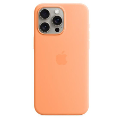 Чохол для смартфону Apple iPhone 15 Pro Max Silicone Case with MagSafe - Orange Sorbet (MT1W3)