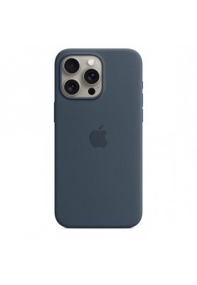 Чохол для смартфону Apple iPhone 15 Pro Max Silicone Case with MagSafe - Storm Blue (MT1P3)