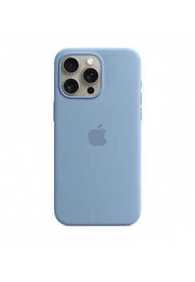 Чохол для смартфону Apple iPhone 15 Pro Max Silicone Case with MagSafe - Winter Blue (MT1Y3)