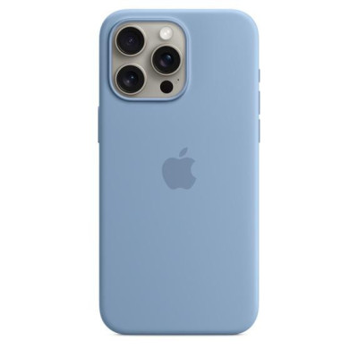 Чохол для смартфону Apple iPhone 15 Pro Max Silicone Case with MagSafe - Winter Blue (MT1Y3)