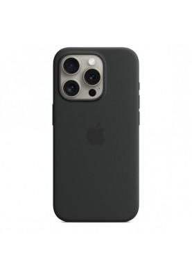 Чохол для смартфону Apple iPhone 15 Pro Silicone Case with MagSafe - Black (MT1A3)
