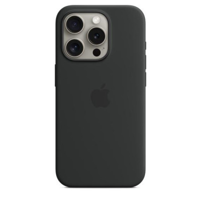 Чохол для смартфону Apple iPhone 15 Pro Silicone Case with MagSafe - Black (MT1A3)