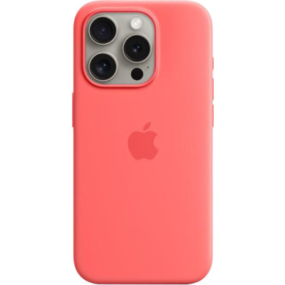 Чохол для смартфону Apple iPhone 15 Pro Silicone Case with MagSafe - Guava (MT1G3)