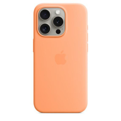 Чохол для смартфону Apple iPhone 15 Pro Silicone Case with MagSafe - Orange Sorbet (MT1H3)