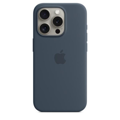 Чохол для смартфону Apple iPhone 15 Pro Silicone Case with MagSafe - Storm Blue (MT1D3)