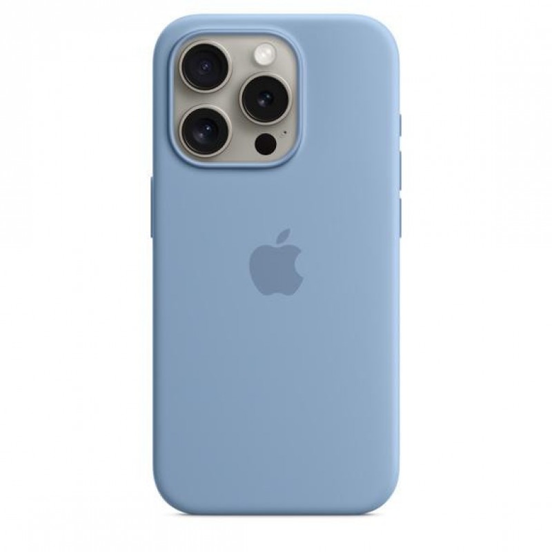 Чохол для смартфону Apple iPhone 15 Pro Silicone Case with MagSafe - Winter Blue (MT1L3)