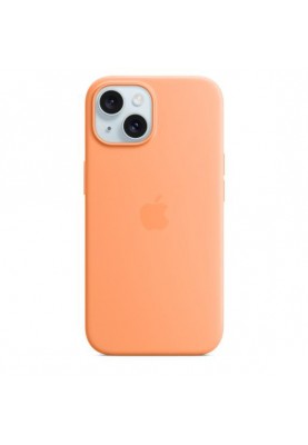 Чохол для смартфону Apple iPhone 15 Silicone Case with MagSafe - Orange Sorbet (MT0W3)