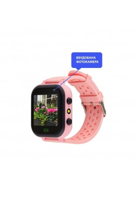 Дитячий розумний годинник AmiGo GO009 Camera+LED WIFI Pink
