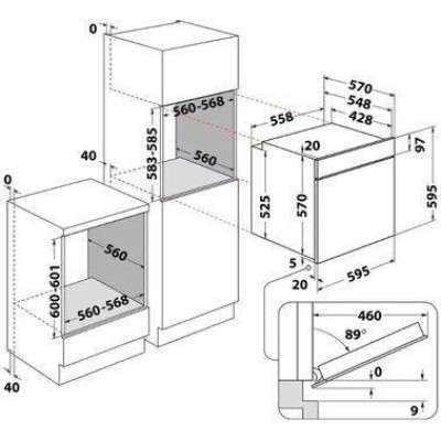 Духовка електрична Whirlpool OMSK58RU1SX