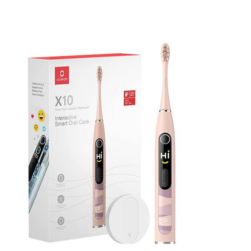 Електрична зубна щітка Oclean Smart Electric Toothbrush X10 Pink