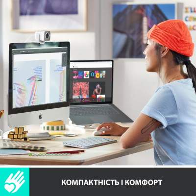 Клавіатура Logitech MX Keys Mini для Mac Wireless Illuminated Pale Grey (920-010526)