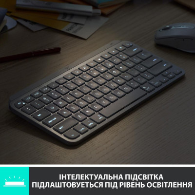 Клавіатура Logitech MX Keys Mini для Mac Wireless Illuminated Pale Grey (920-010526)