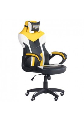 Комп'ютерне крісло для геймера Art Metal Furniture VR Racer Dexter Jolt чорний/жовтий (546947)
