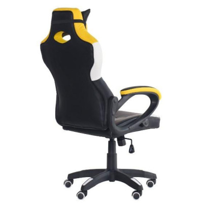 Комп'ютерне крісло для геймера Art Metal Furniture VR Racer Dexter Jolt чорний/жовтий (546947)