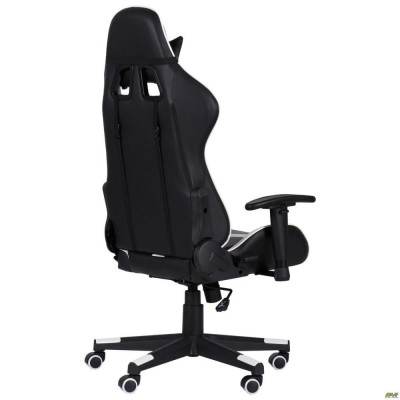 Комп'ютерне крісло для геймера Art Metal Furniture VR Racer Dexter Laser чорний/білий (546480)