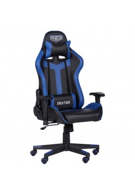 Комп'ютерне крісло для геймера Art Metal Furniture VR Racer Dexter Slag чорний/синій (546479)