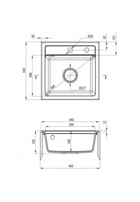 Кухонна мийка Deante Zorba ZQZ N103