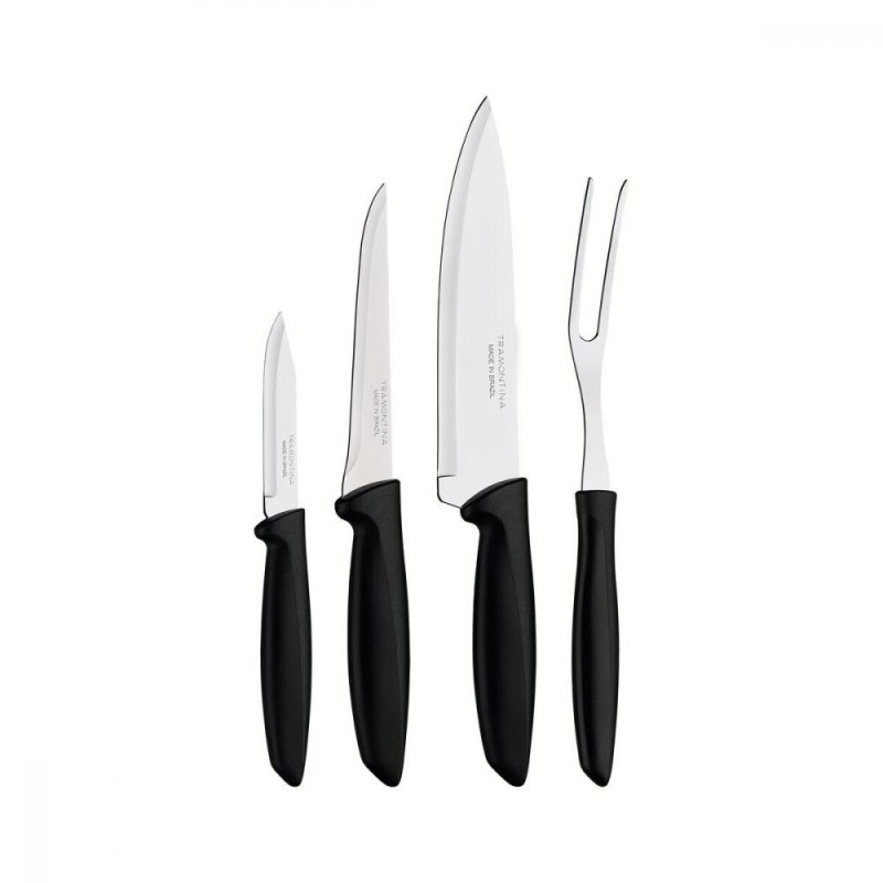 Набір ножів з 4 предметів Tramontina Plenus Black (23498/031)