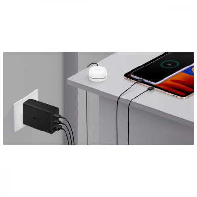 Зарядний пристрій Samsung 65W Power Adapter Trio w/o cable Black (EP-T6530NBEG)