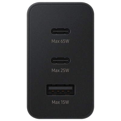 Зарядний пристрій Samsung 65W Power Adapter Trio w/o cable Black (EP-T6530NBEG)