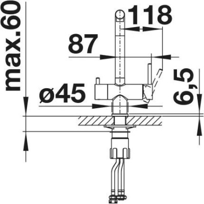 Змішувач для раковини Blanco FONTAS II 526692