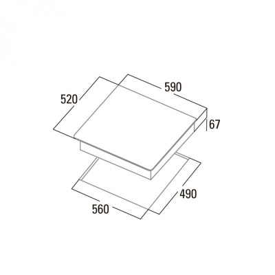Варильна поверхня електрична Cata TN 604 (08040011) Варильна поверхня електрична Cata TN 604 (08040011)
