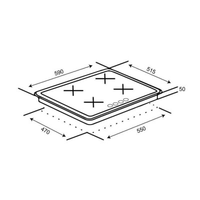 Варильна поверхня газова Ventolux HG640-MA3 S(AN)