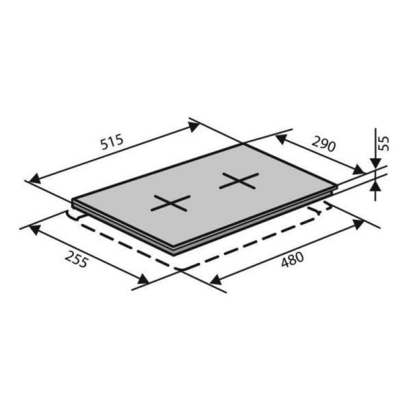 Варильна поверхня газова Ventolux HSF320G RS (BK) 3