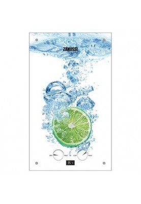 Водонагрівач газовий проточний (газова колонка) Zanussi GWH 10 Fonte Glass Lime