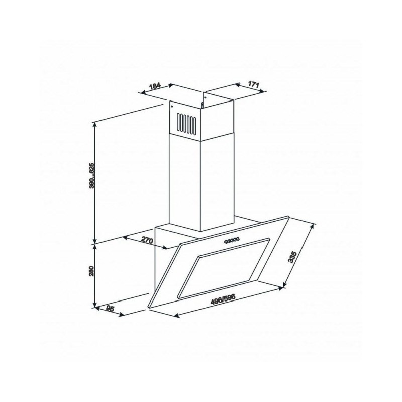 Витяжка похила Eleyus Vertical 700 60 BG