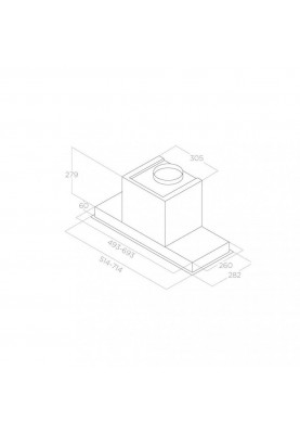 Вбудована витяжка Elica HIDDEN 2.0 IXGL/A/72