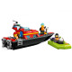 Блоковий конструктор LEGO City Човен пожежної бригади (60373)