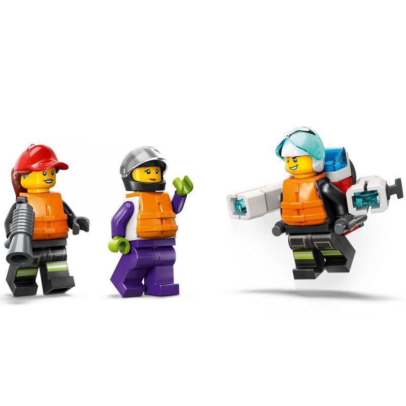 Блоковий конструктор LEGO City Човен пожежної бригади (60373)