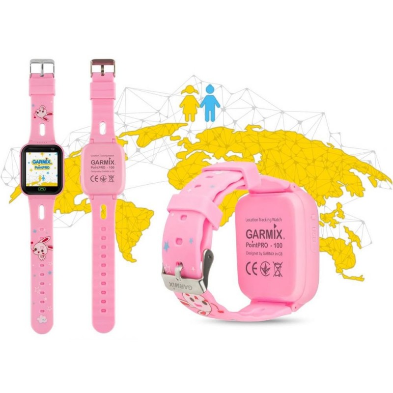 Дитячий розумний годинник GARMIX PointPRO-100 Pink (GMXPP100-P)