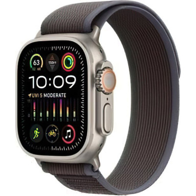 Смарт-годинник Apple Watch Ultra 2 GPS + Cellular 49mm Titanium Case with Blue/Black Trail Loop - M/L (MRF63)