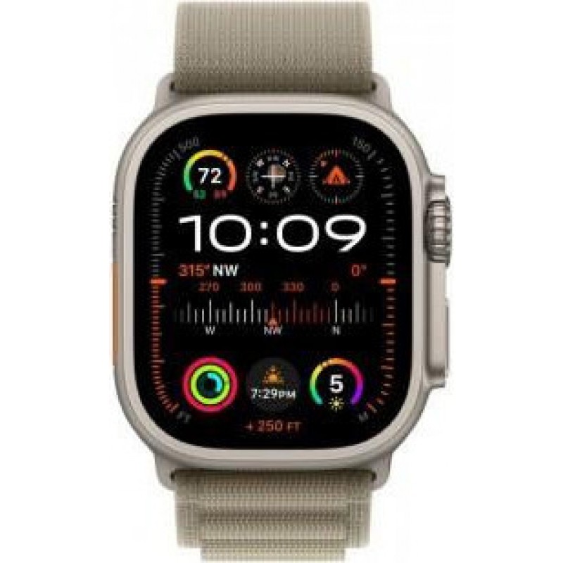 Смарт-годинник Apple Watch Ultra 2 GPS + Cellular 49mm Titanium Case with Olive Alpine Loop - Large (MRF03)