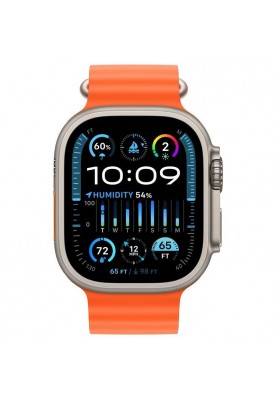 Смарт-годинник Apple Watch Ultra 2 GPS + Cellular 49mm Titanium Case with Orange Ocean Band (MREH3)