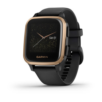 Смарт-годинник Garmin Venu Sq Music Edition Rose Gold/Black Case and Silicone Band (010-02426-05/15)