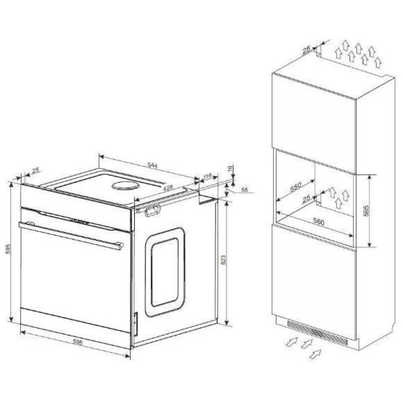 Духовка електрична Amica ED17319W