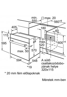 Духовка електрична Bosch HBF134YS1